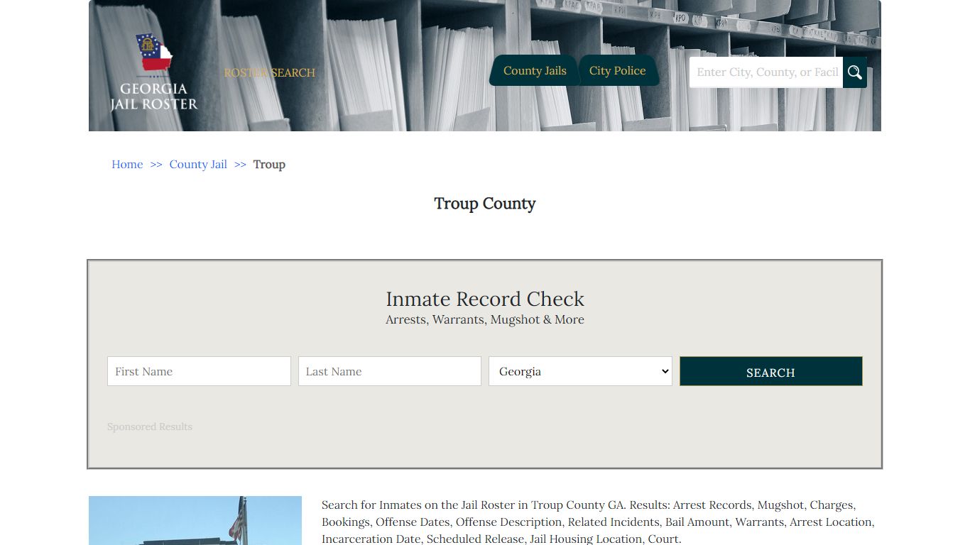 Troup County - Georgia Jail Inmate Search